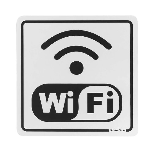 Placa Sinalizadora (Wi-Fi) - 15x15cm