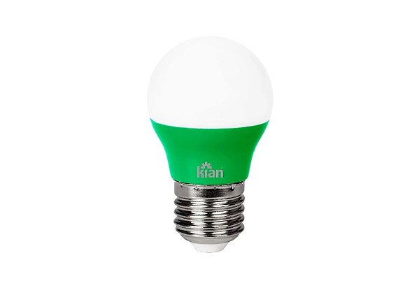 Lâmpada LED Bolinha E-27 (Verde) - 3W