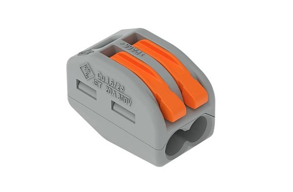Conector de Emenda Elétrico (222-412) - 2 Polos