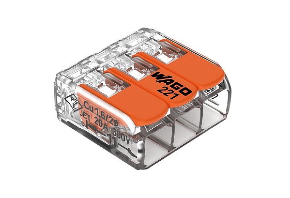Conector Elétrico de Emenda (221-413) - 3 Polos