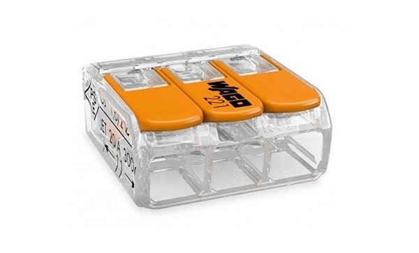 Conector Elétrico de Emenda 3 Polos (221-613) - Wago