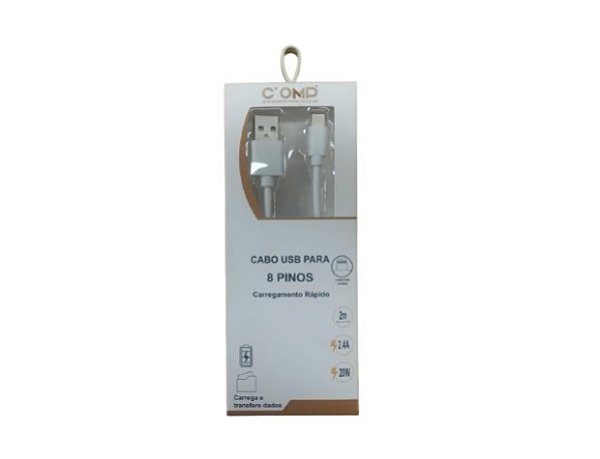 Cabo USB x iPhone (Branco) - 2m