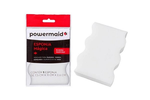 Esponja Mágica de Melamina (7,5 cm x 11 cm) - Powermaid