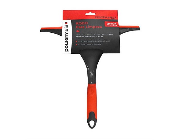 Rodinho para Pia (Preto/Vermelho) - 24cm