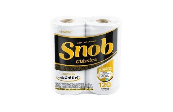Papel Toalha Clássica (Snob) - 2 Rolos