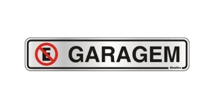 Placa Sinalize (Garagem) - 05x25cm