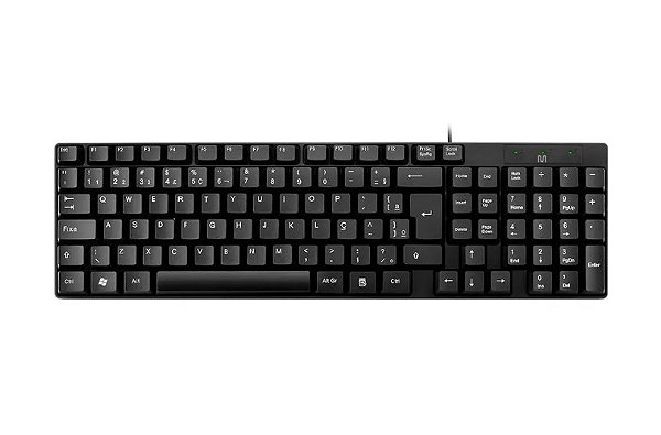 Teclado Com Fio Compacto Cabo 1.2m (TC193) - USB