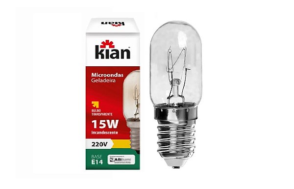Lâmpada Incandescente E14 (para Geladeira/Fogão) - 15W e 220V