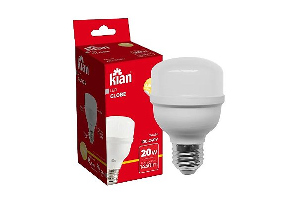 Lâmpada LED Bulbo Bivolt (20W) - 3000K