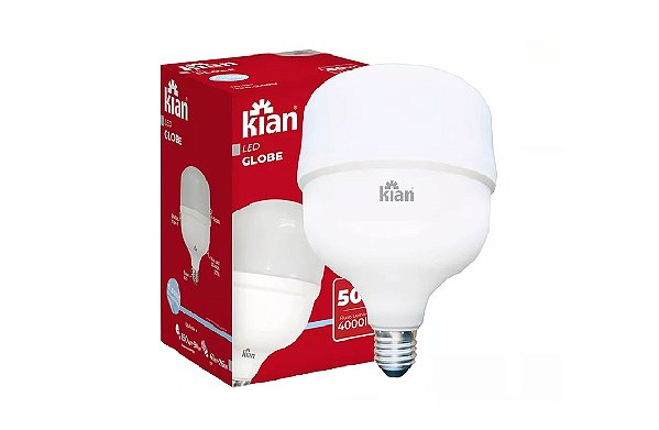 Lâmpada LED Bulbo Bivolt (50W) - 6500K