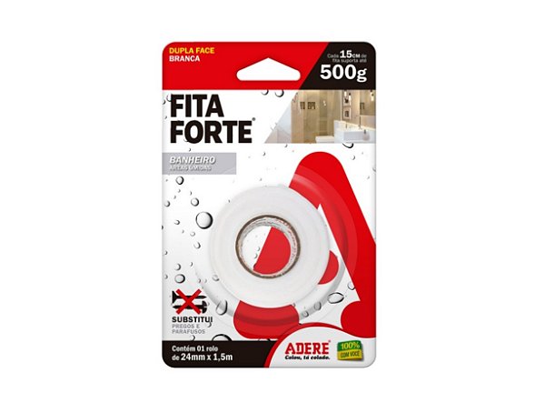 Fita Forte Áreas Úmidas (Dupla Face) - 24mm x 1,5m