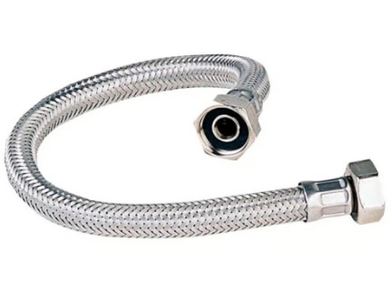 Ligação Flexivel Trançado Aço Inox (FF) - 1/2"×30cm