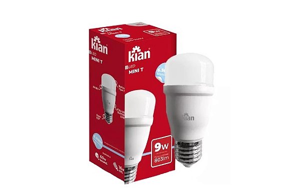Lâmpada LED Mini T 9W (Bivolt) - 3000K