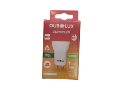 Lâmpada LED Dicroica Bivolt MR11 GU10 (3,0W) - 6500K