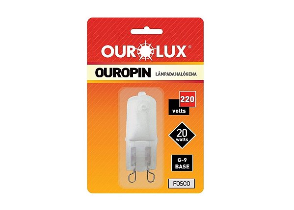 Lâmpada Halógena Ouropin G9 (20W) - 220V