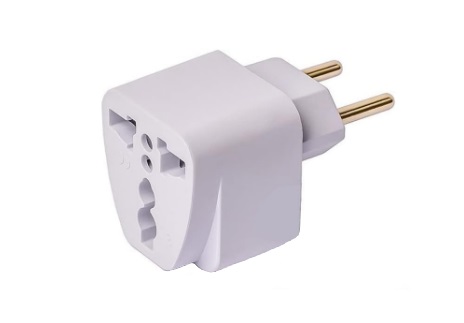 Plug Adaptador Importado (Europeu) - 2P+T
