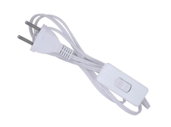 Rabicho com Interruptor (Branco) - 1,5m