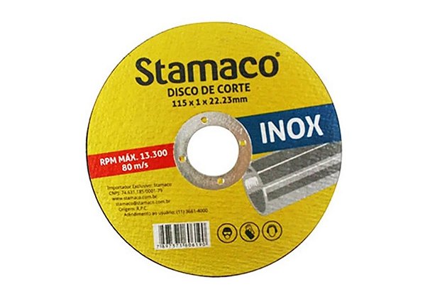 Disco de Corte Inox (4″) - 115×1,0×22mm