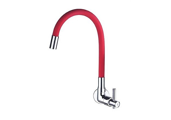 Torneira Flexcolor Red de Parede Bico Móvel (5169C61) - Carneiro