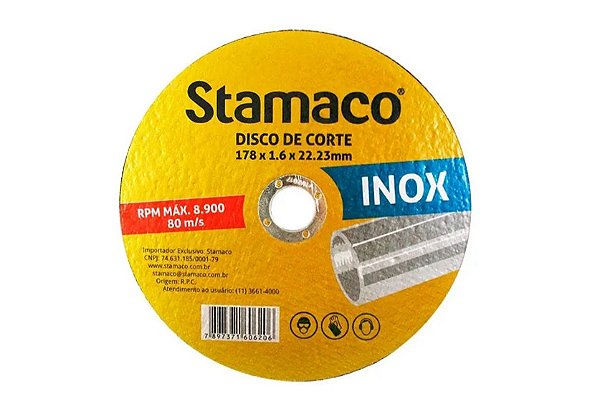 Disco de Corte Inox - 180×2,5×22mm