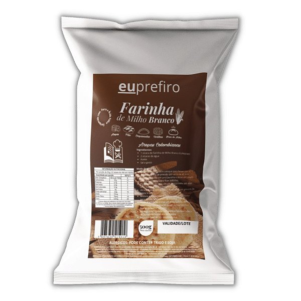 🥙 Farinha de Milho Branco Euprefiro 500g – Arepas Venezuelanas e Colombianas no Brasil
