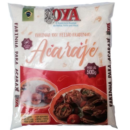 Acarajé feito com a Farinha de Feijão Fradinho  OYÁ 500g
