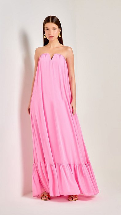 VESTIDO LONGO LILA ROSA