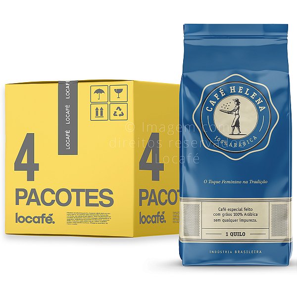 4Kg Café em Grãos Helena - Gourmet 100% Arábica