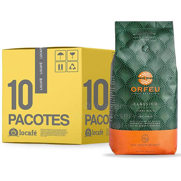 Café em Grãos Orfeu Clássico - 10Kg (10x1kg)