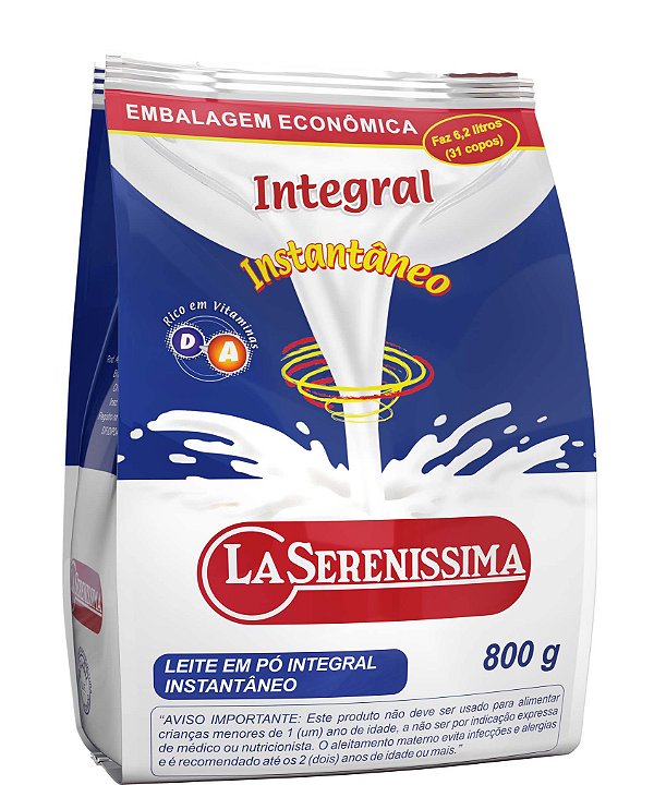 Leite em Pó Integral Instantâneo La Serenissima - 800 g