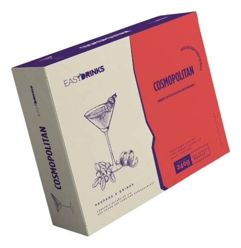 Easy Drinks 6 Sachês Preparo Cosmopolitan Base Liquida