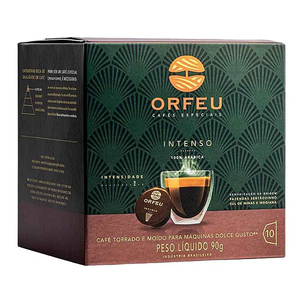 ORFEU Cápsulas De Café Orfeu Intenso Compatível Com Dolce Gusto® - 10 Unidades