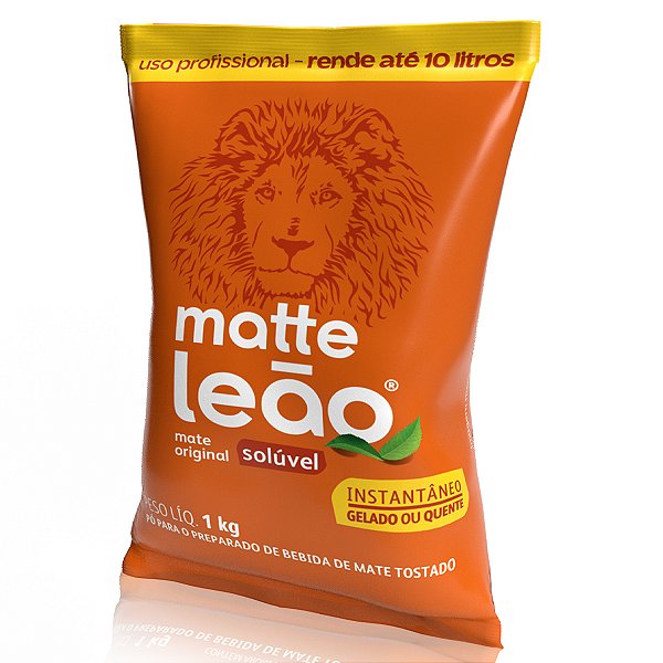 Chá Leão Solúvel Mate Natural - Pacote com 1Kg