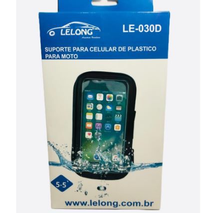 Suporte de Celular p/ Moto Plástico - Le Long LE-030D