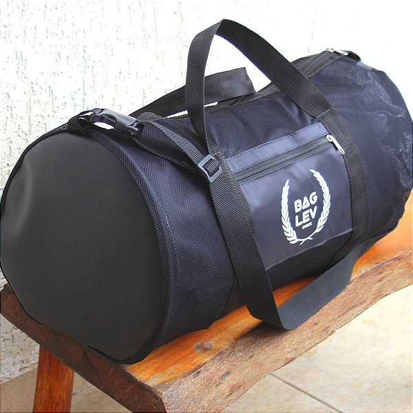 Bolsa Esportiva Duffel em Tela para Roupas e Acessórios de Treino Academia Boxe Muay Thai Fitness