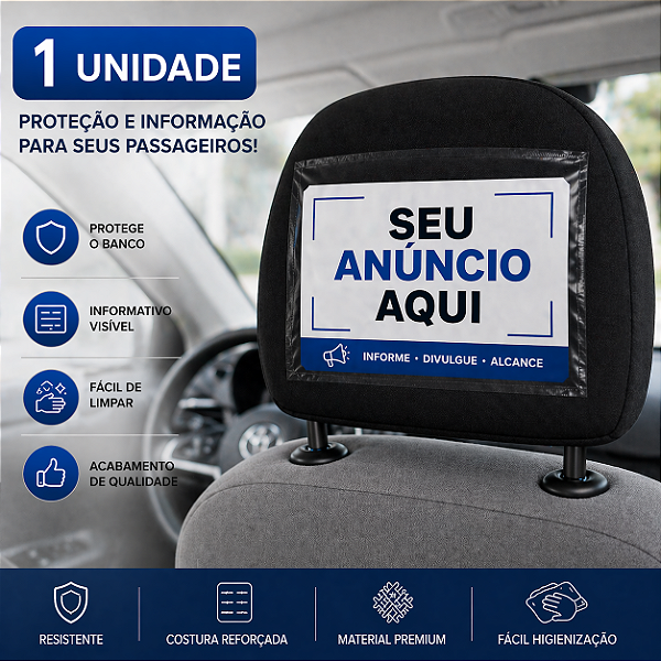 Capa de Cabeceira para Banco de Carro - Universal