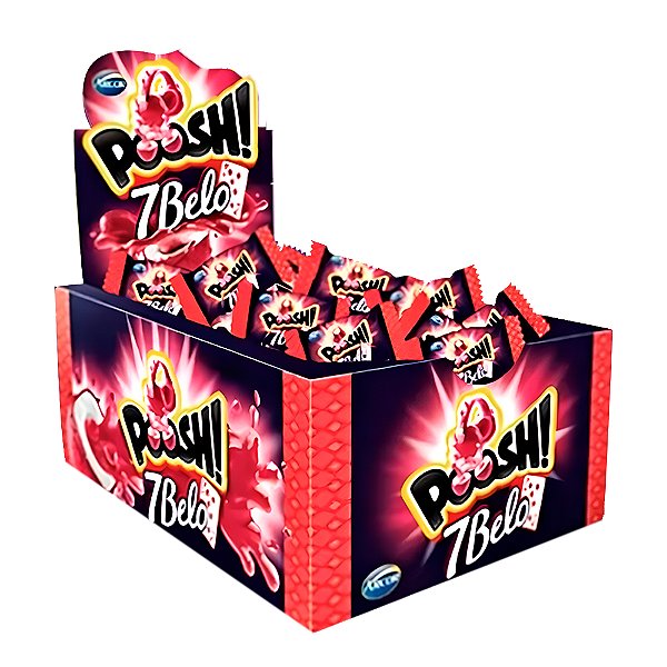 Chiclete Poosh 7 Belo Com 40 Unidades Arcor