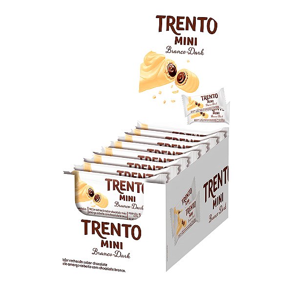 Display Trento Chocolate Branco Dark Mini 256g 16 Un.