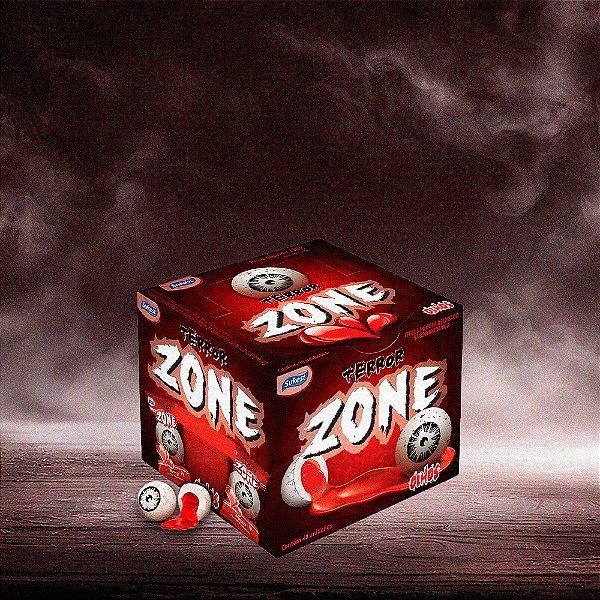 Chiclete Terror Zone de Olhos 320g com 40 Unidades