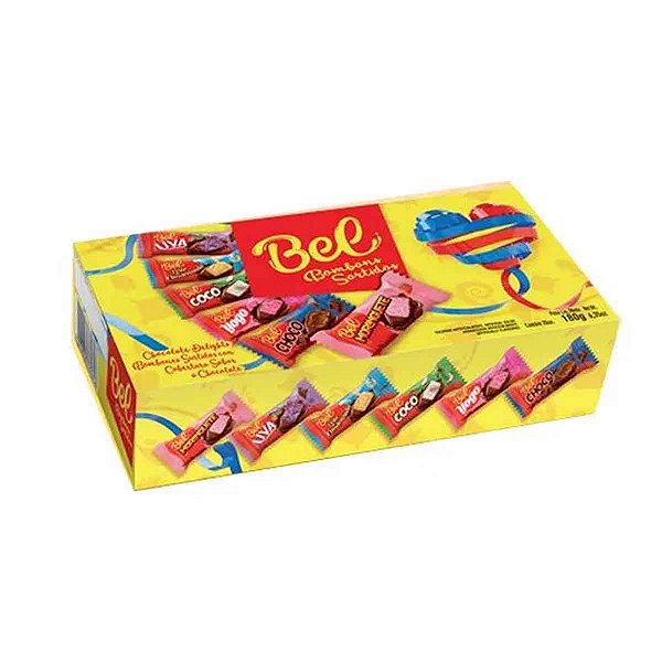 Bombom sortido Bel 180g c/20 unidades