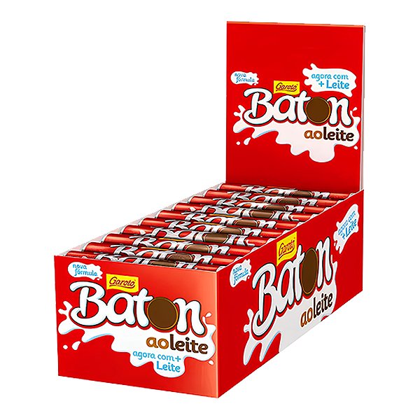 Chocolate Baton Garoto Ao Leite Display com 30Un 16g