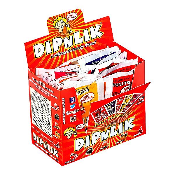 Pirulito Dipnlik - Dip'n Link Display C/20un