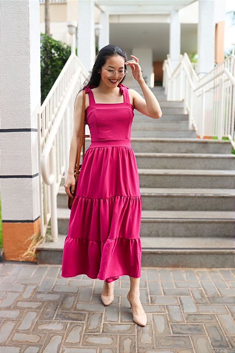 Vestido alça de Amarrar