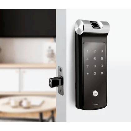 FECHADURA BIOMETRICA YALE EMBUTIR YDF 40A Lingueta