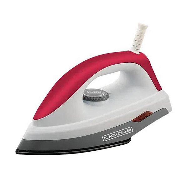 Ferro de Passar Roupas a Seco 127V Black+Decker Rosa