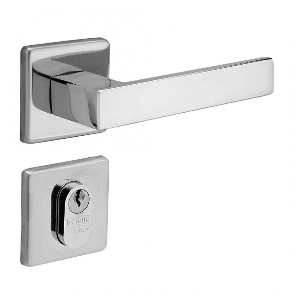 Conjunto Fechadura 450 La Fonte Externa Cromado