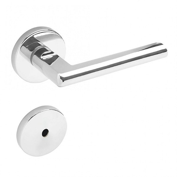 Conjunto Fechadura 521 Zamak WC St1 40Ros 323 Inox Cromado