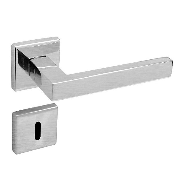 Conjunto Fechadura 455 La Fonte Interna Inox Lixado