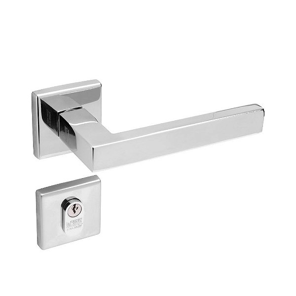 Conjunto Fechadura 455 La Fonte Banheiro Inox Lixado
