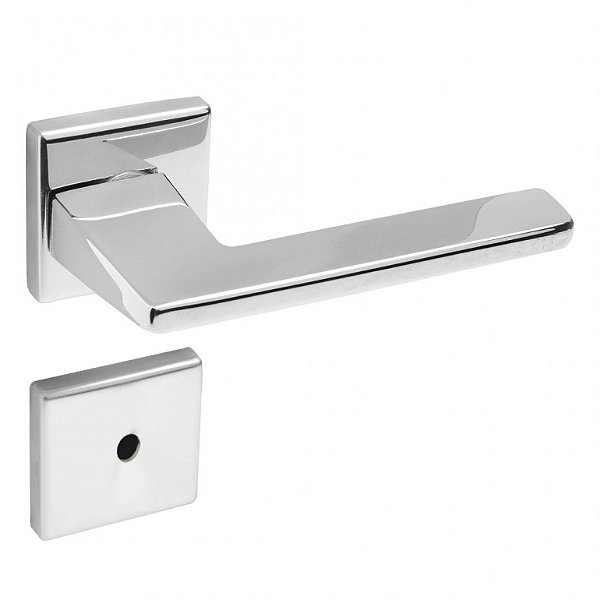 Conjunto Fechadura 451 La Fonte Zamac Banheiro Cromado